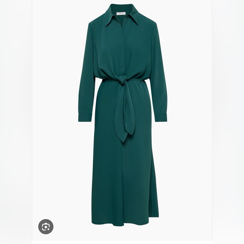 ARITZIA Babaton DEEP GREEN  Long Sleeve ABBEY Dress